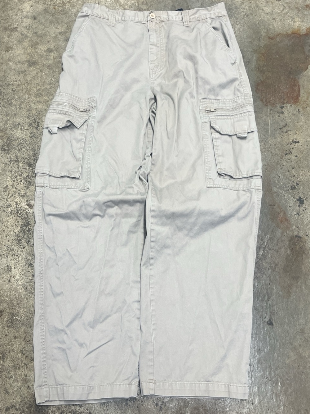 Y2K Faded Glory Cargo Pants Men’s 36x 30 Tan Baggy Streetwear Skater Comfy 00s